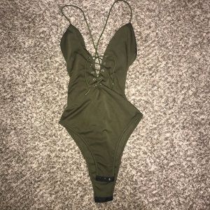 Forest green one piece